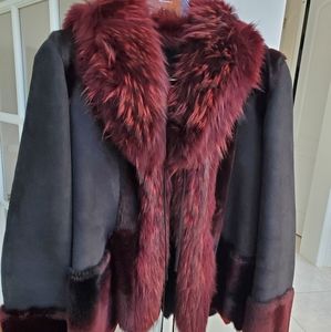 Jacket sheep skin, beautiful, like new, size Sm Med